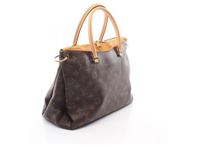 Borsa a mano 2-Way Louis Vuitton Pallas Marrone D'oro Giallo Monogramma - vista 2