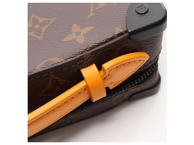 Borsa a tracolla Soft Trunk Louis Vuitton Marrone Arancione - vista 7
