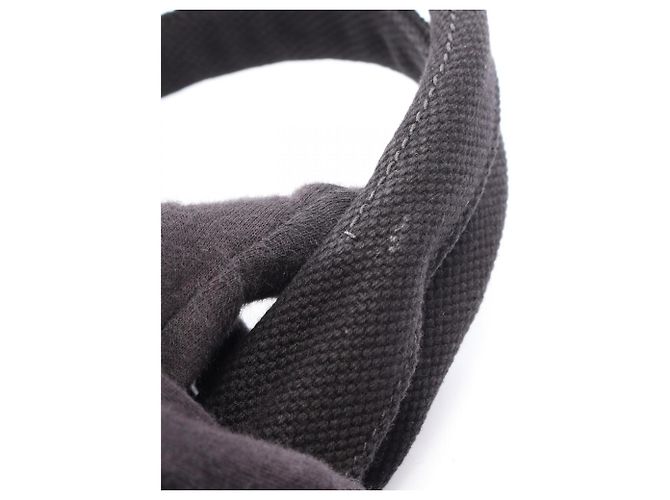 Prada Canapa Canvas Tote Handtasche Schwarz - Ansicht 7
