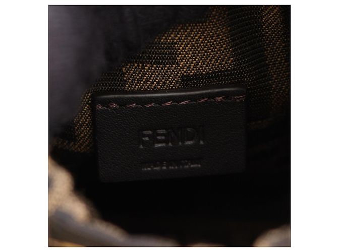 Zucca Borsa a secchiello Fendi Nano Step Out Marrone - vista 4