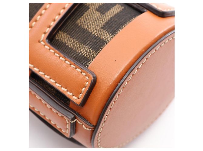 Zucca Borsa a secchiello Fendi Nano Step Out Marrone - vista 5
