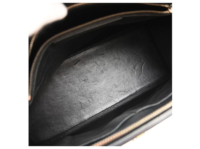 Balenciaga Le Dix Zip Cartable Top Handle Leather Medium Nero - vista 3