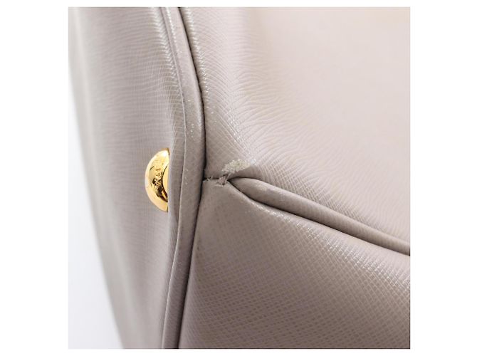 Prada Saffiano Lux Galleria Tote Bag Beige - view 14