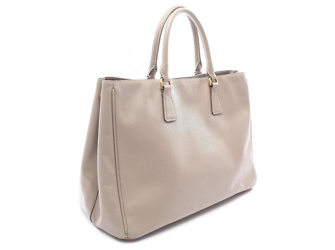 Prada Saffiano Lux Galleria Tote Bag Beige - view 2