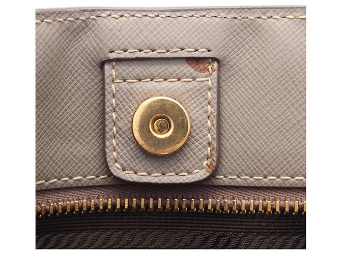 Prada Saffiano Lux Galleria Tote Bag Beige - view 5