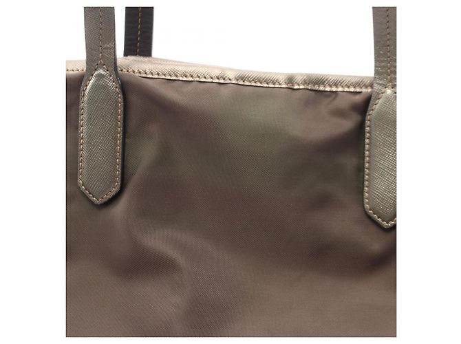 Bolso Tote Prada TESSUTO SAFFIANO Castaño - vista 9