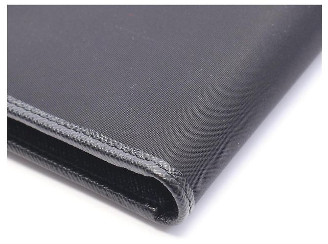 Prada Saffiano Metal Bi-fold Wallet Black - view 6