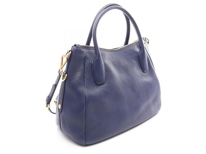 Bolso Tote 2-Way Prada VIT DAINO Azul marino - vista 2