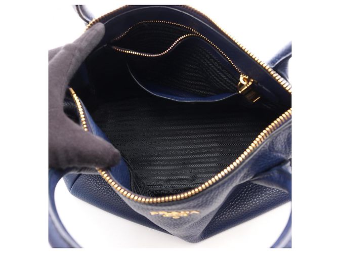 Bolso Tote 2-Way Prada VIT DAINO Azul marino - vista 3