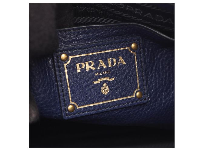 Bolso Tote 2-Way Prada VIT DAINO Azul marino - vista 4