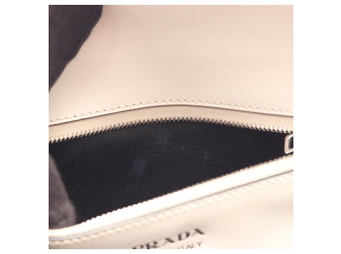 Prada Electra City Handtasche Weiß - Ansicht 7