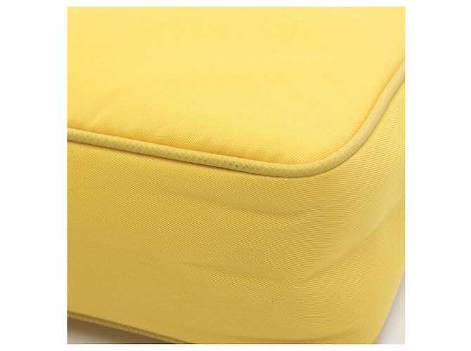 Borsa Prada TESSUTO+SAFFIANO Giallo - vista 5