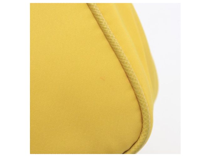 Borsa Prada TESSUTO+SAFFIANO Giallo - vista 7