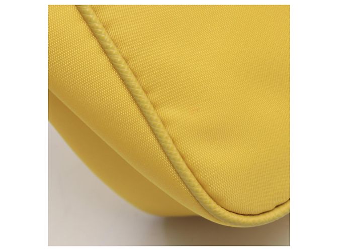Borsa Prada TESSUTO+SAFFIANO Giallo - vista 8