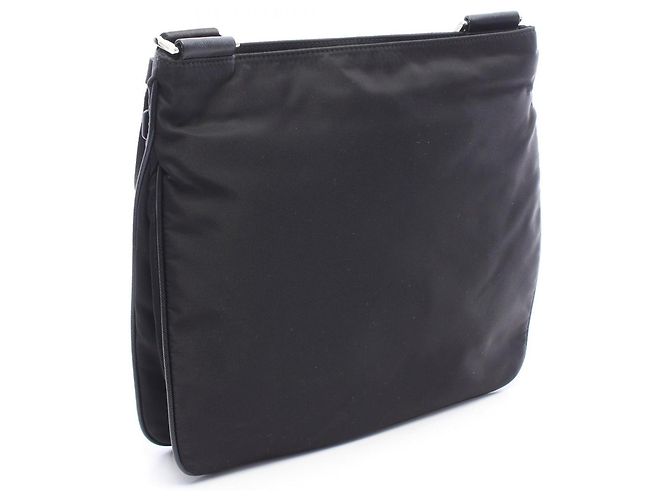 Sac à épaule Prada Triangle Logo Noir - vue 2