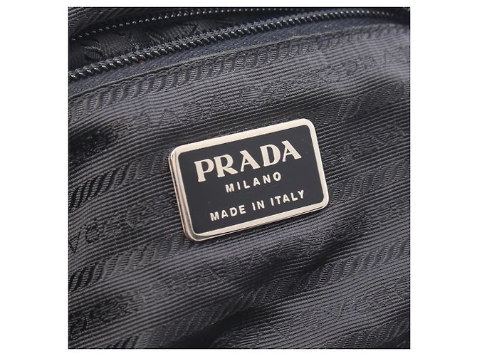 Borsa a tracolla Prada con logo triangolare in nero - vista 4