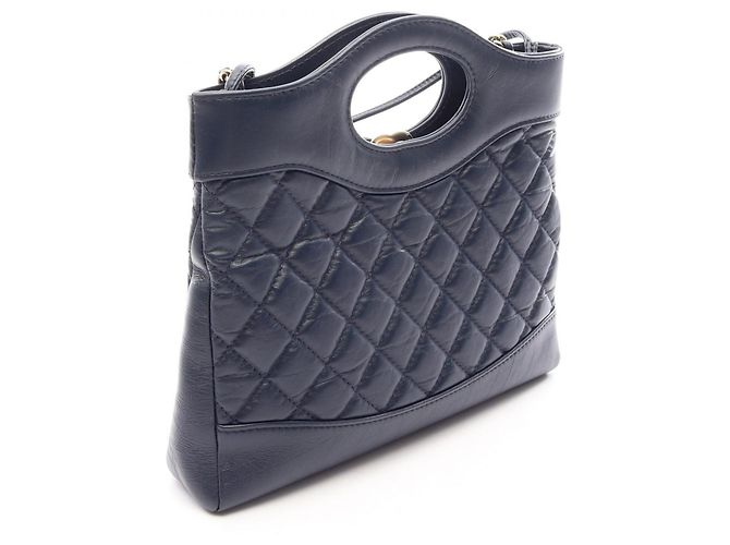 Borsa a tracolla 2-Way Chanel 31 Blu navy - vista 2
