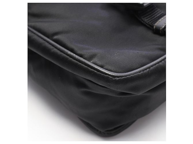Sac bandoulière et messager Prada noir - vue 9