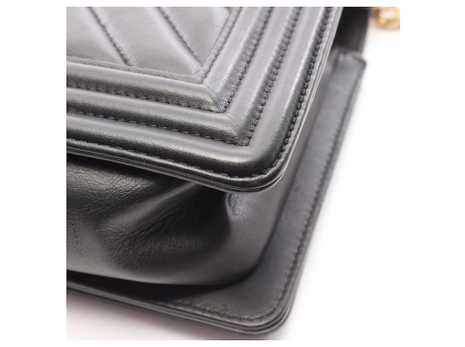 Chanel Boy Schultertasche Schwarz - Ansicht 10