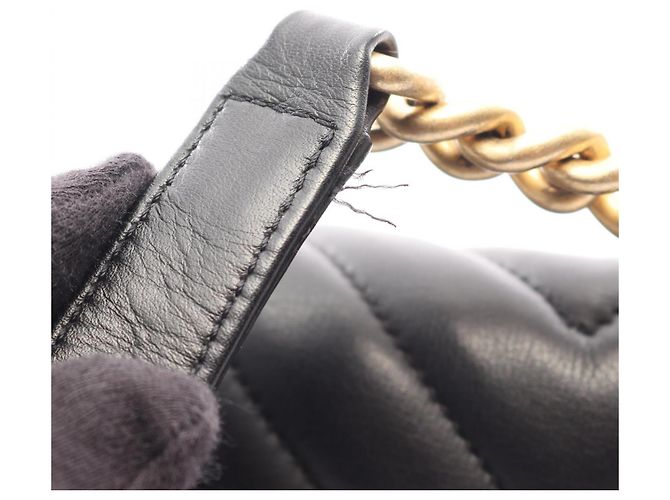 Chanel Boy Schultertasche Schwarz - Ansicht 13