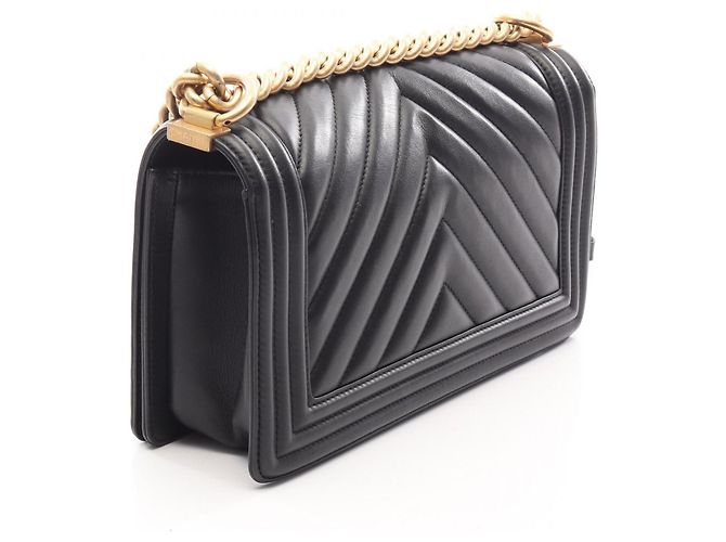 Chanel Boy Schultertasche Schwarz - Ansicht 2