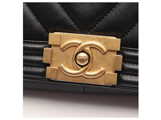 Chanel Boy Schultertasche Schwarz - Ansicht 7