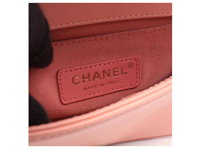 Borsa a patta con catena Chanel Boy By the Sea Rosa - vista 4