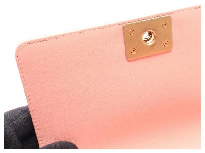 Borsa a patta con catena Chanel Boy By the Sea Rosa - vista 7