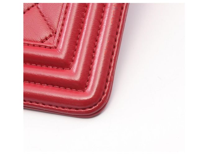 Chanel Boy Large Matelassé Schultertasche Rot - Ansicht 10