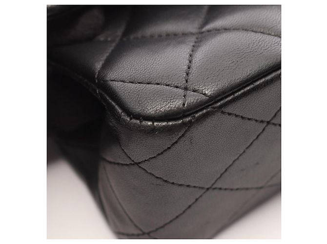 Borsa a tracolla Chanel Matelassé Double Flap Nero - vista 10