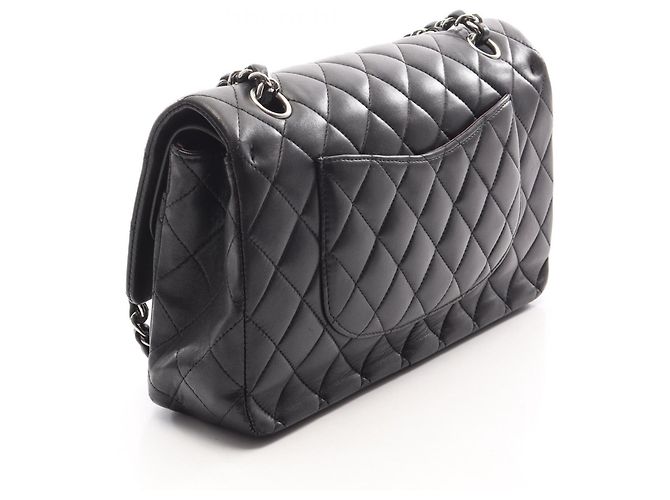 Borsa a tracolla Chanel Matelassé Double Flap Nero - vista 2