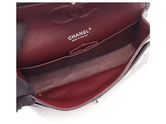 Borsa a tracolla Chanel Matelassé Double Flap Nero - vista 3