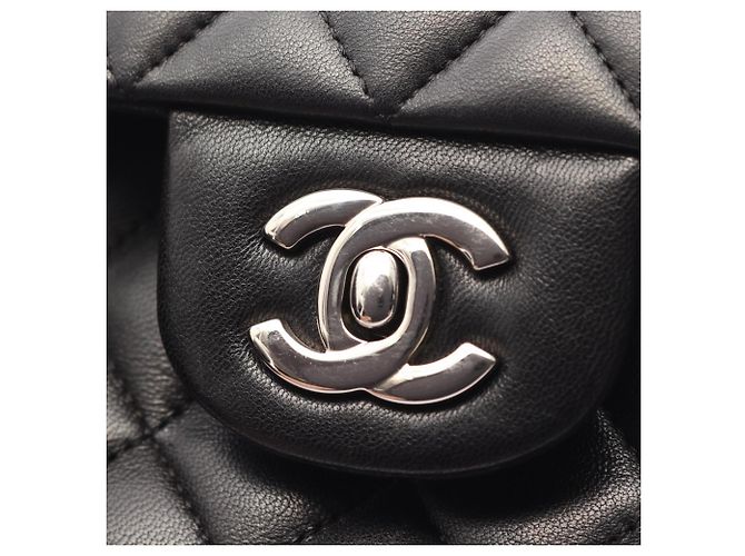 Borsa a tracolla Chanel Matelassé Double Flap Nero - vista 8