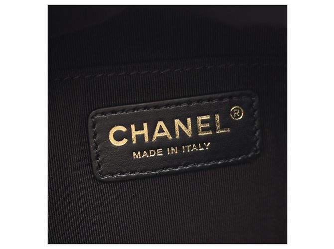 Borsa a mano Chanel Matelassé in pelle nera Nero - vista 4