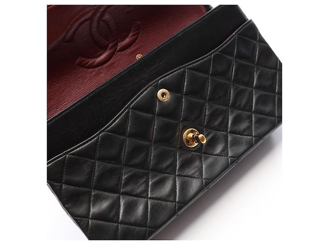 Timeless Borsa a tracolla Chanel Matelassé Double Flap Nero - vista 11