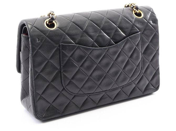 Timeless Borsa a tracolla Chanel Matelassé Double Flap Nero - vista 2