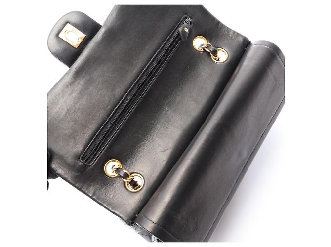 Timeless Borsa a tracolla Chanel Matelassé Double Flap Nero - vista 6