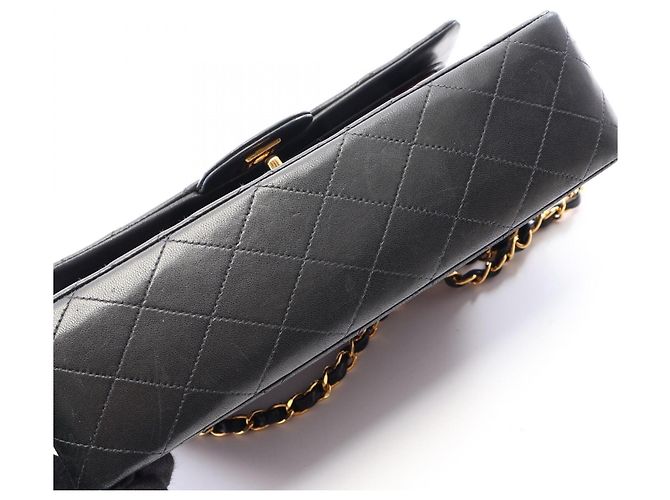 Timeless Borsa a tracolla Chanel Matelassé Double Flap Nero - vista 8