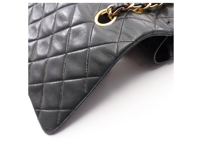 Timeless Borsa a tracolla Chanel Matelassé Double Flap Nero - vista 9