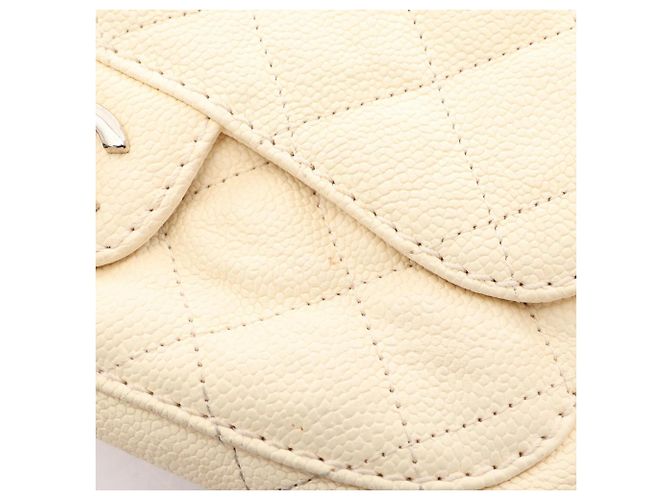 Borsa a tracolla Chanel Matelassé Ivory Crudo - vista 8