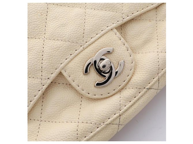 Borsa a tracolla Chanel Matelassé Ivory Crudo - vista 9