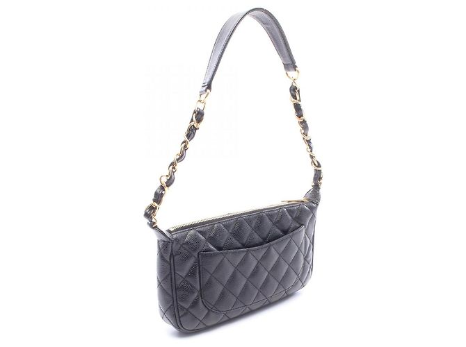 Chanel Matelassé Schultertasche Schwarz - Ansicht 2