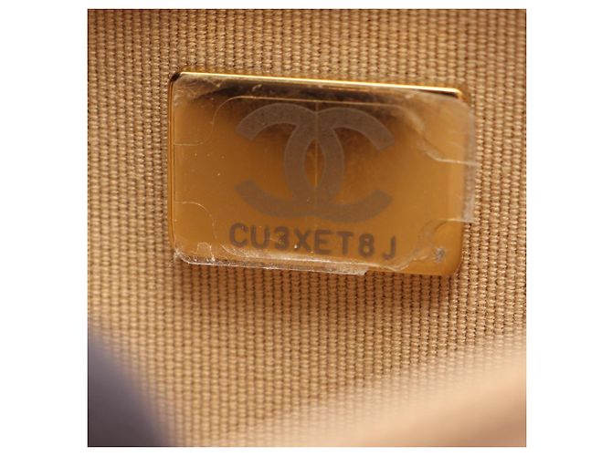 Borsa a tracolla Chanel Matelassé in pelle d'agnello dorata D'oro - vista 5