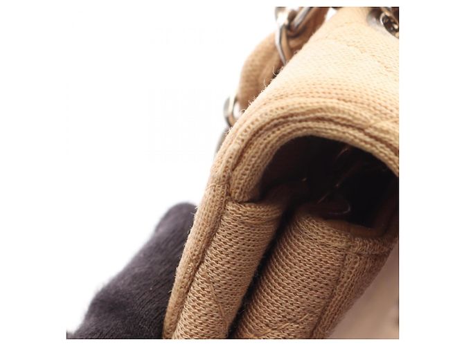 Timeless Borsa a tracolla Chanel Matelassé Single Flap Beige - vista 10
