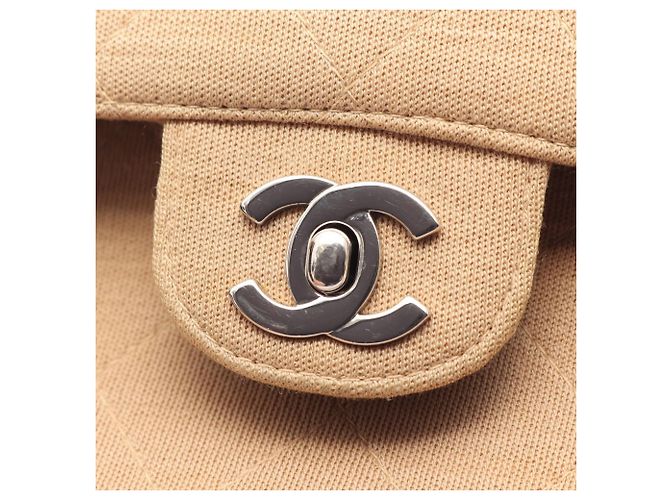 Timeless Borsa a tracolla Chanel Matelassé Single Flap Beige - vista 11
