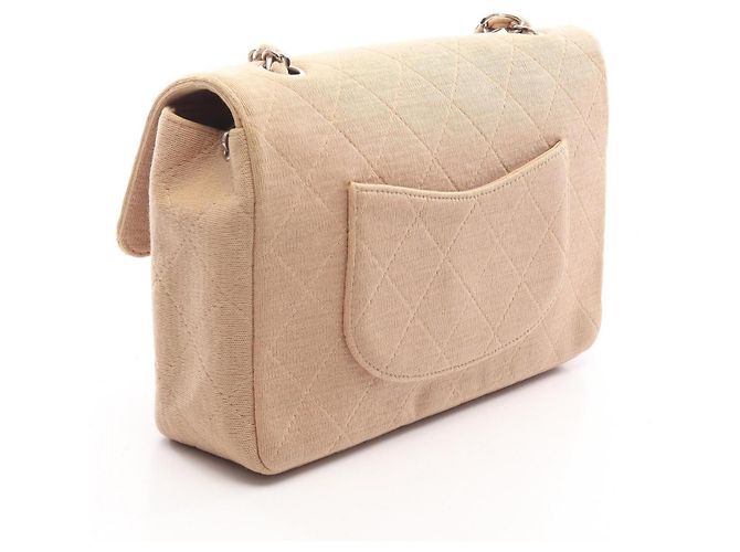 Timeless Borsa a tracolla Chanel Matelassé Single Flap Beige - vista 2