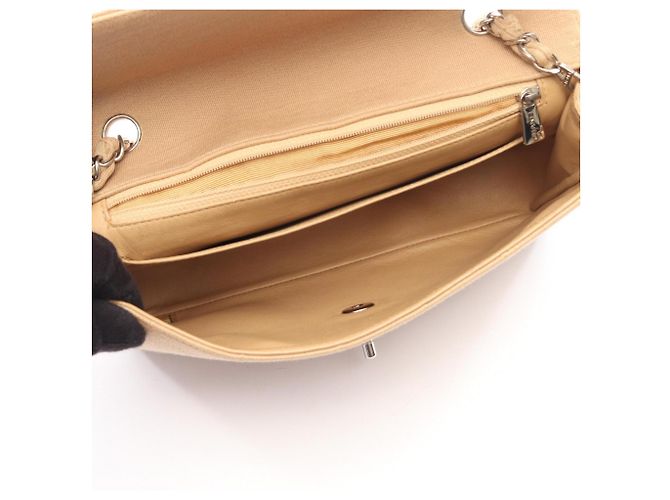 Timeless Borsa a tracolla Chanel Matelassé Single Flap Beige - vista 3