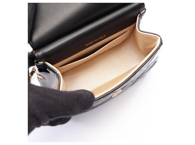 Borsa a spalla Chanel Matelassé Small Nero - vista 3