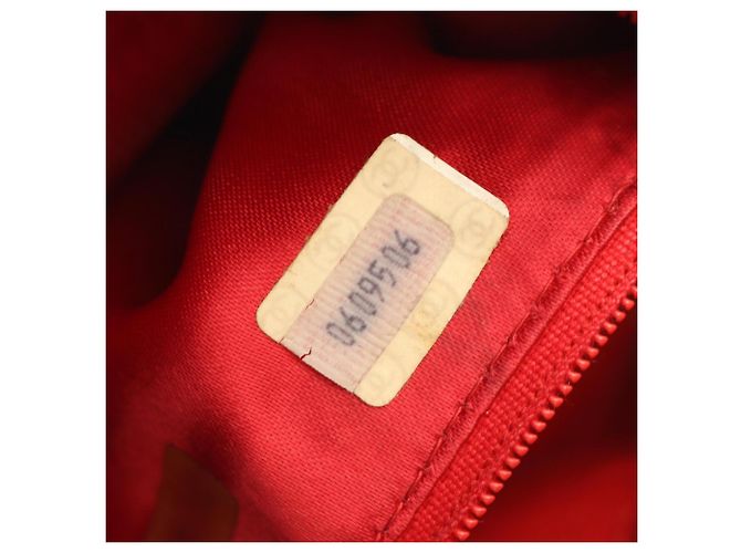 Borsa a spalla Chanel Matelassé con nappina Rosso - vista 5