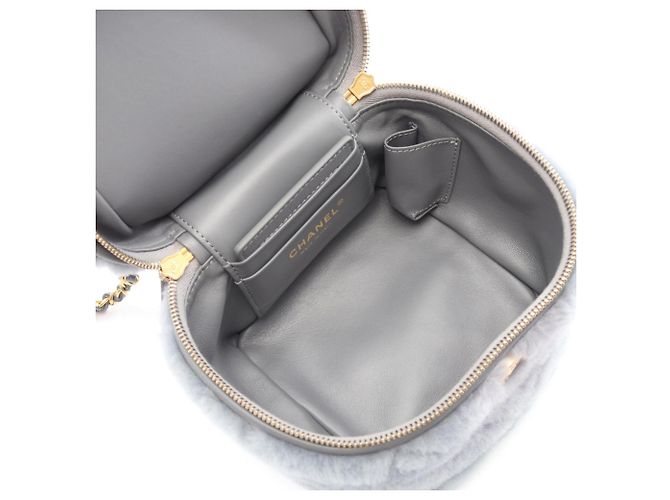 Borsa a Spalla 2-Way Chanel Matelassé Vanity Marrone - vista 3
